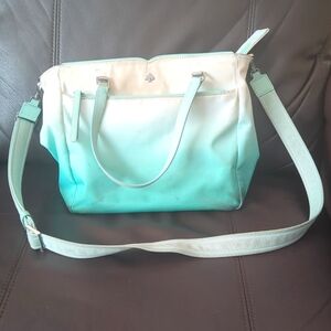 DONATING SOON: Kate Spade teal/aqua ombre nylon purse
